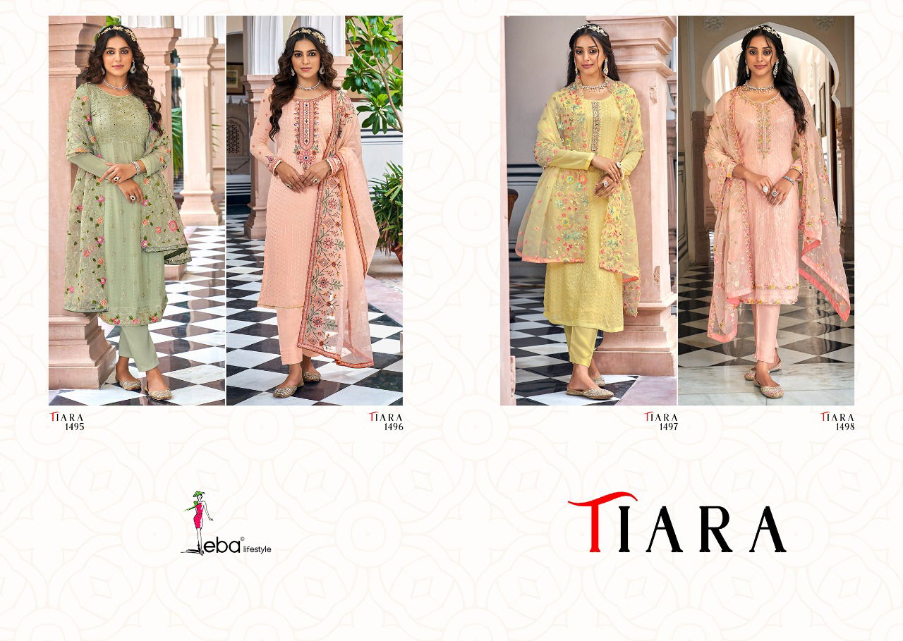 Eba Tiara New Designer Fancy Festive Wear Latest Salwar Kameez Collection